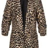 Cloud5ive Damen Blazer Mit 3/4 Ärmeln Und Leo-Print Beige Braun 2 Cloud5ive Damen Blazer Mit 3/4 Ärmeln Und Leo-Print Beige Braun -Vero Moda Verkaufsgeschäft 22106451
