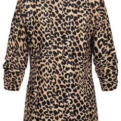 Cloud5ive Damen Blazer Mit 3/4 Ärmeln Und Leo-Print Beige Braun 7 Cloud5ive Damen Blazer Mit 3/4 Ärmeln Und Leo-Print Beige Braun -Vero Moda Verkaufsgeschäft 22106451 2