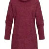 Cloud5ive Damen Longform Sweater Pullover Mit Rollkragen Bordeaux Rot 1 Cloud5ive Damen Longform Sweater Pullover Mit Rollkragen Bordeaux Rot -Vero Moda Verkaufsgeschäft 22106509
