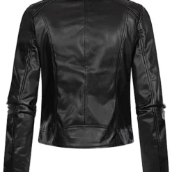 Vero Moda Damen NOOS Jacke Kunstleder Mit Zipper Asym. 2-Pockets Schwarz 9 Vero Moda Damen NOOS Jacke Kunstleder Mit Zipper Asym. 2-Pockets Schwarz -Vero Moda Verkaufsgeschäft 22120020 3