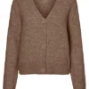 Vero Moda Damen Cardigan Strickjacke Mit Knopfleiste Und V-Neck Aztec Braun 1 Vero Moda Damen Cardigan Strickjacke Mit Knopfleiste Und V-Neck Aztec Braun -Vero Moda Verkaufsgeschäft 22120069