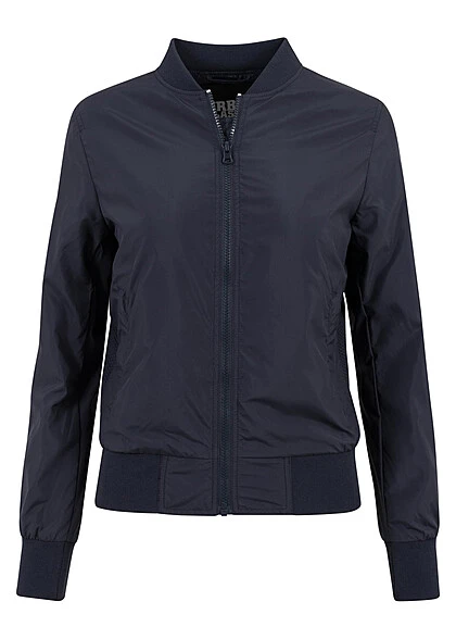 Urban Classics Damen Jacke Ladies Light Bomber Jacket Navy Blau 3 Urban Classics Damen Jacke Ladies Light Bomber Jacket Navy Blau