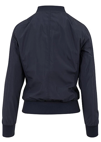 Urban Classics Damen Jacke Ladies Light Bomber Jacket Navy Blau 5 Urban Classics Damen Jacke Ladies Light Bomber Jacket Navy Blau – Bild 3