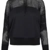 Urban Classics Damen Mesh Hoodie Teilweise Transparent Schwarz 1 Urban Classics Damen Mesh Hoodie Teilweise Transparent Schwarz -Vero Moda Verkaufsgeschäft 23010036