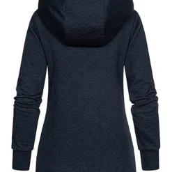Hailys Damen Hoodie Mit 2-Pockets U. Strukturstoff Navy Blau -Vero Moda Verkaufsgeschäft 23010061 2