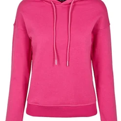 Urban Classics Damen Basic Hoodie Mit Tunnelzug Brightviolet Pink