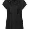 Urban Classics Damen Kurzarm T-Shirt Hoodie Schwarz 2 Urban Classics Damen Kurzarm T-Shirt Hoodie Schwarz -Vero Moda Verkaufsgeschäft 23010095