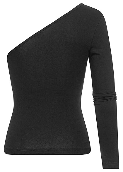 Urban Classics Damen Langarm Shirt Off-Shoulder Longsleeve Schwarz 4 Urban Classics Damen Langarm Shirt Off-Shoulder Longsleeve Schwarz – Bild 2