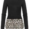 Cloud5ive Damen 2in1 Chiffon Top Longsleeve Mit Leoprint Schwarz Beige 1 Cloud5ive Damen 2in1 Chiffon Top Longsleeve Mit Leoprint Schwarz Beige -Vero Moda Verkaufsgeschäft 23016618