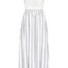 Aiki Damen Viskose Kleid Mit Häkelbesatz Und Bindedetail Gestreift Weiss Blau 1 Aiki Damen Viskose Kleid Mit Häkelbesatz Und Bindedetail Gestreift Weiss Blau -Vero Moda Verkaufsgeschäft 23020098