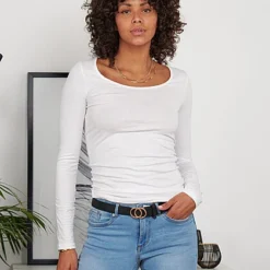 Vero Moda Damen NOOS Langarm Shirt Longsleeve Mit Rundhals Bright Weiss 7 Vero Moda Damen NOOS Langarm Shirt Longsleeve Mit Rundhals Bright Weiss -Vero Moda Verkaufsgeschäft 23020226 2