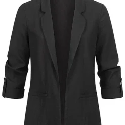 Vero Moda Damen NOOS Blazer Mit Turn-Up Ärmeln Schwarz