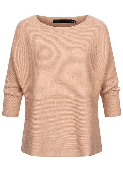 Vero Moda Damen NOOS Sweater Pullover Mit 3/4 Arm Irish Cream Beige 3 Vero Moda Damen NOOS Sweater Pullover Mit 3/4 Arm Irish Cream Beige
