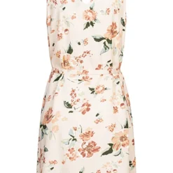 Vero Moda Damen NOOS Viskose Kleid M. V-Neck U. Bindedetail Blumenprint Birch Beige -Vero Moda Verkaufsgeschäft 23020266 2