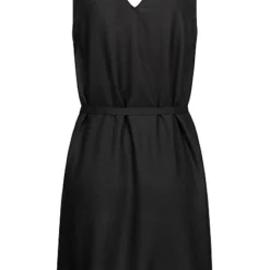 Vero Moda Damen NOOS Viskose Kleid M. V-Neck U. Bindedetail Schwarz -Vero Moda Verkaufsgeschäft 23020267 2