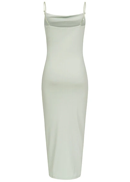 Aiki Damen Abendkleid Mit Rafffung Und Schlitz Seitlich Strukturstoff Jade Grün 5 Aiki Damen Abendkleid Mit Rafffung Und Schlitz Seitlich Strukturstoff Jade Grün – Bild 3