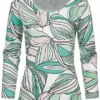 Cloud5ive Damen Longsleeve Langarm Top Mit Blätter Print Lago Grün 1 Cloud5ive Damen Longsleeve Langarm Top Mit Blätter Print Lago Grün -Vero Moda Verkaufsgeschäft 23036673