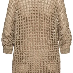 Cloud5ive Damen Strickjacke Cardigan Mit Lochstrickmuster Fango Braun -Vero Moda Verkaufsgeschäft 23036738 2