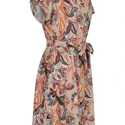 Cloud5ive Damen T-Shirt-Kleid M. Crepe Stoff Und Bindegürtel Paisley Print Weiss Rosa 6 Cloud5ive Damen T-Shirt-Kleid M. Crepe Stoff Und Bindegürtel Paisley Print Weiss Rosa -Vero Moda Verkaufsgeschäft 23056005 1