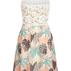 Cloud5ive Damen Spitzenkleid Mit Floral Print Mit Verst. Weiss Grün Peach -Vero Moda Verkaufsgeschäft 23066134 2