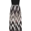 Cloud5ive Damen 2-Tone Maxi Kleid Mit Rundhals Und Zig Zag Print Schwarz Multicolor 2 Cloud5ive Damen 2-Tone Maxi Kleid Mit Rundhals Und Zig Zag Print Schwarz Multicolor -Vero Moda Verkaufsgeschäft 23076074