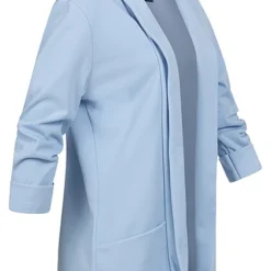 Victoria & Violet Damen Cardigan Mit 2-Pockets Und Umschlagärmeln Blau -Vero Moda Verkaufsgeschäft 23080030 1